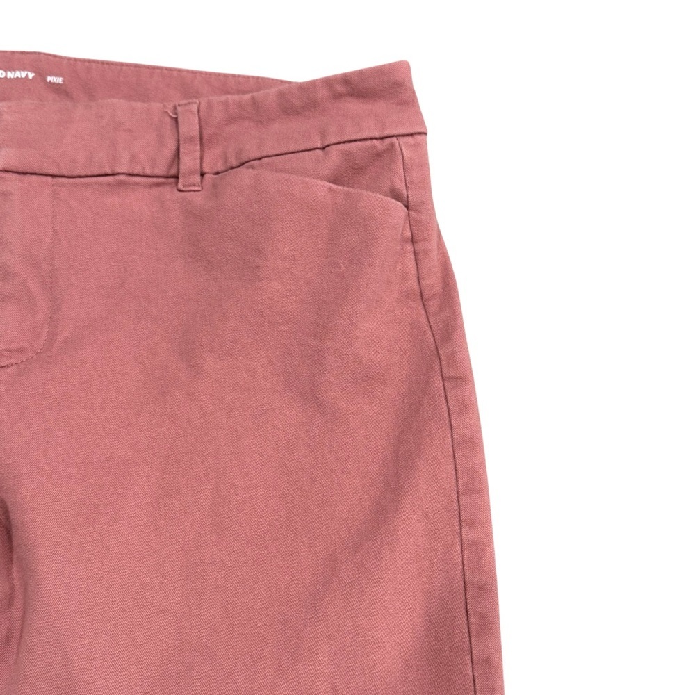 Old Navy Size 12 Amelia Rose High-Rise Twill Pixie Ankle Pant Cotton/Spandex - Picture 4 of 7